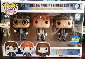 Harry, Ron, & Hermione 3 Pack Pop Vinyls