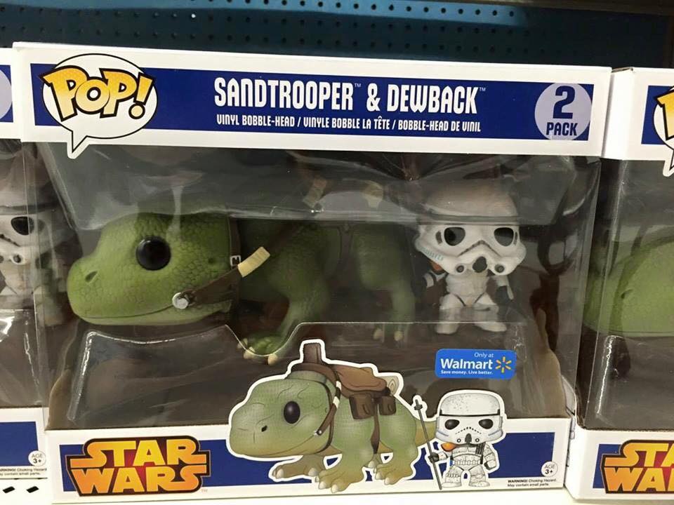 Funko Pop Vinyl Star Wars Sandtrooper Dewback Figures Walmart 2pk for sale online 