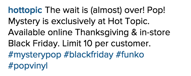 black friday pop vinyl