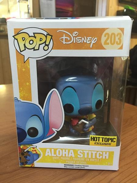 Funko Pop Disney 203 Aloha Stitch Hot Topic for sale online 