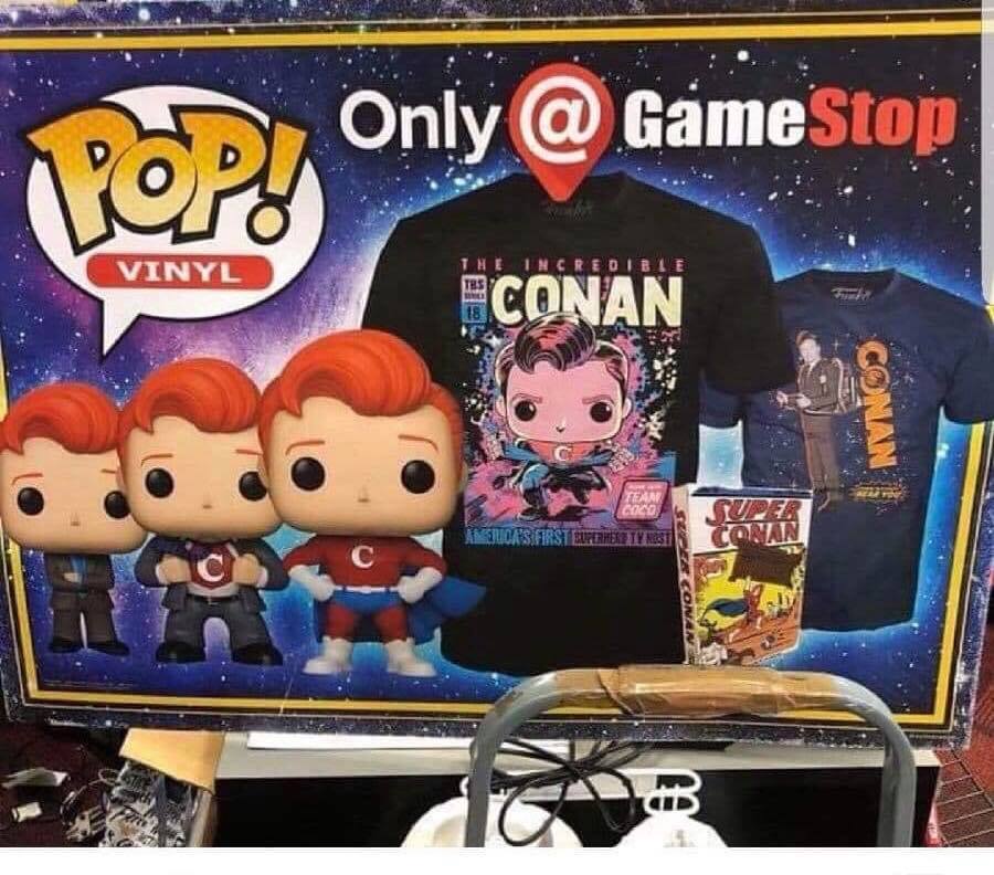 Conan O'Brien SDCC Pops Coming to Gamestop?