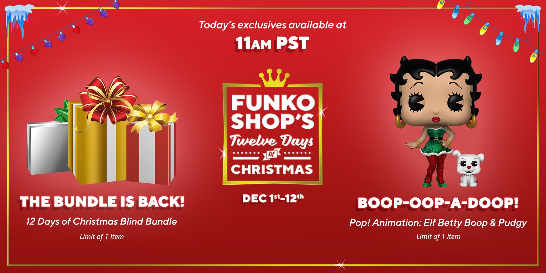 The Funko 12 Days of Christmas Bundle is Back!